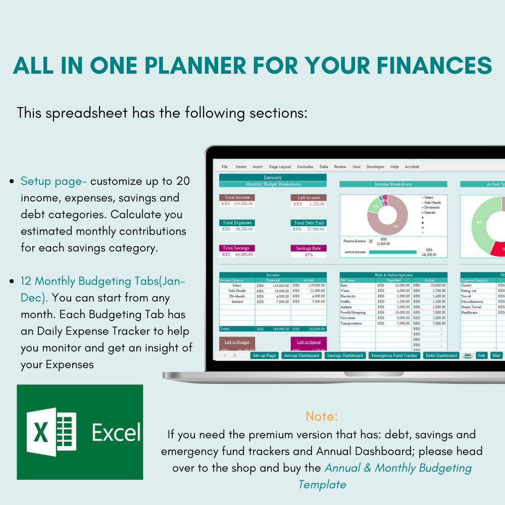 Monthly Budgeting Template-EXCEL VERSION - Image 7