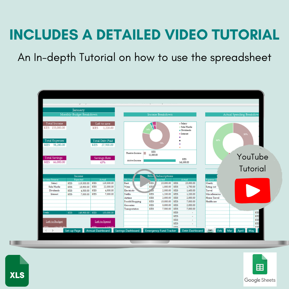 Monthly Budgeting Template-EXCEL VERSION - Image 8